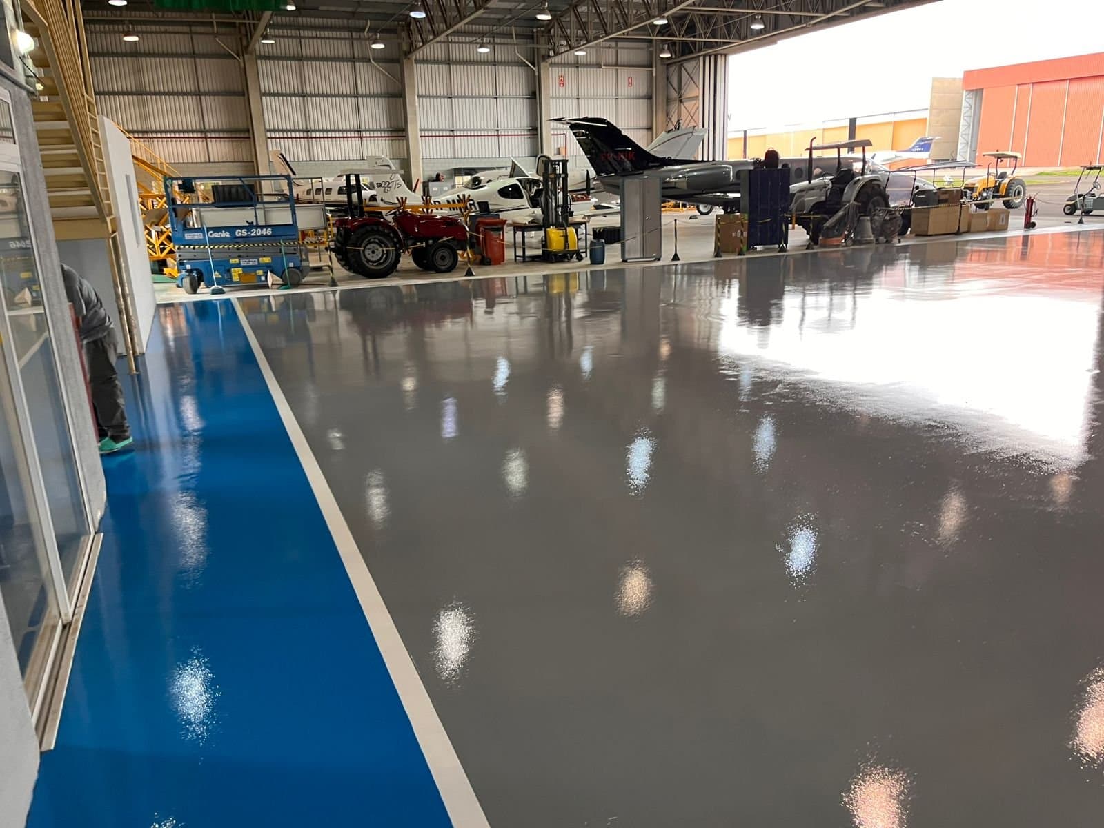 Piso industrial para Hangares e Aeronáutico